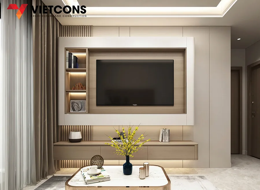 Ảnh test — Phòng khách chung cư BCONS sau thi công nội thất